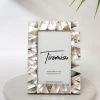 Cheap 🎉 Tiramisu 👩 Mother-of-Pearl Picture Frame- Half Diamond Pattern 😉