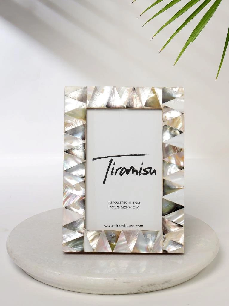Cheap 🎉 Tiramisu 👩 Mother-of-Pearl Picture Frame- Half Diamond Pattern 😉 1 Cheap 🎉 Tiramisu 👩 Mother-of-Pearl Picture Frame- Half Diamond Pattern 😉