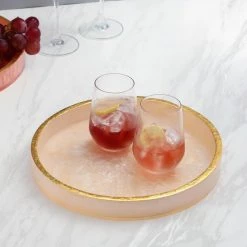 Flash Sale 🧨 Tiramisu Ivory Resin Round Serving Tray 🎉