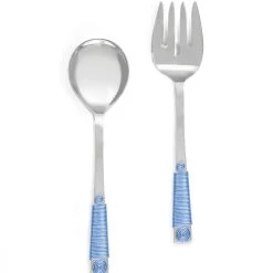 Top 10 💯 Tiramisu Sapphire Blue Wrapped Salad Server Set 🥰