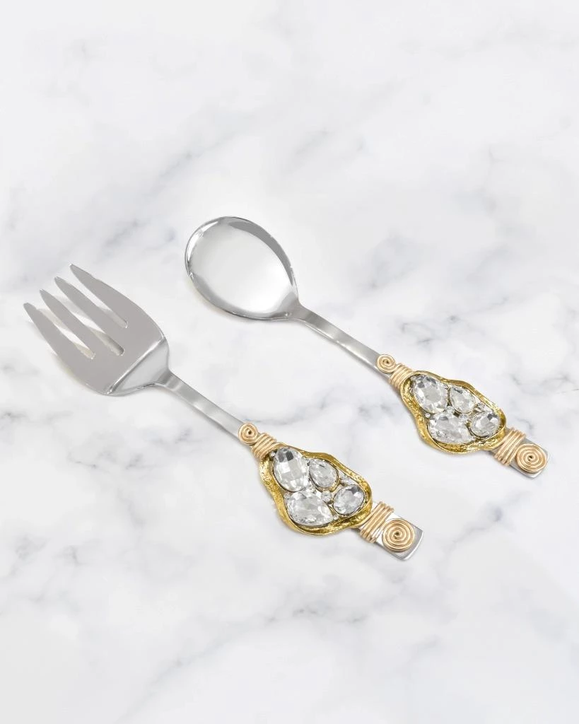 Flash Sale ✨ Tiramisu Cumulus Crystal Salad Server Set 🔥 4 Flash Sale ✨ Tiramisu Cumulus Crystal Salad Server Set 🔥 - Image 4