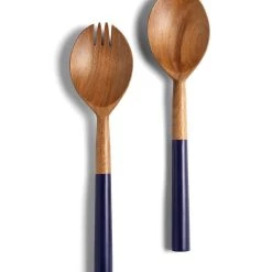 Deals 🥰 Tiramisu Resin & Wood Salad Server 2 Piece Set 🥰