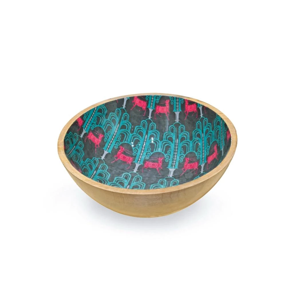 Buy ๐ Tiramisu Deer Damask Salad Bowl with Salad Servers ๐งจ 2 Buy ๐ Tiramisu Deer Damask Salad Bowl with Salad Servers ๐งจ - Image 2