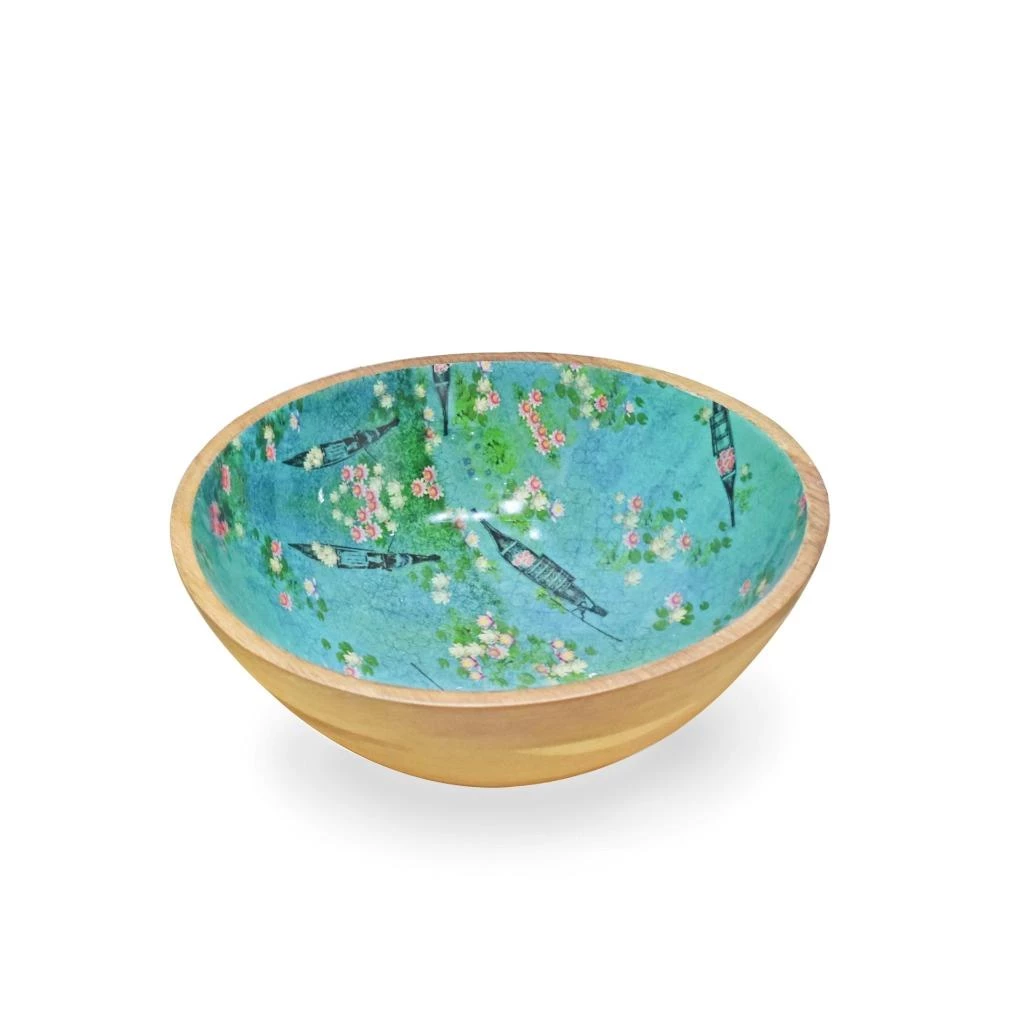 Outlet 🎁 Tiramisu Lake Reverie Salad Bowl with Salad Servers 👏 2 Outlet 🎁 Tiramisu Lake Reverie Salad Bowl with Salad Servers 👏 - Image 2