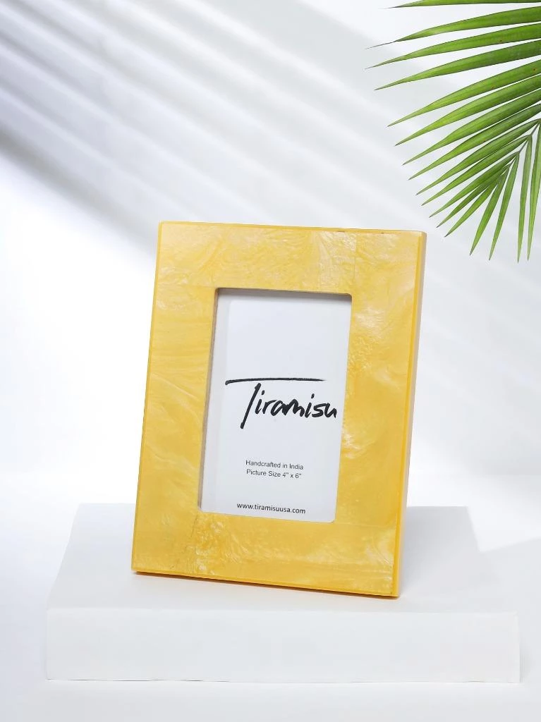 Flash Sale 🌟 Tiramisu Yellow Resin Picture Frame ⌛ 1 Flash Sale 🌟 Tiramisu Yellow Resin Picture Frame ⌛