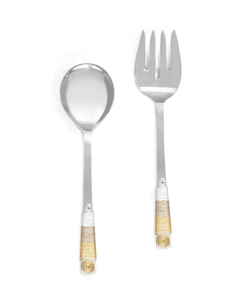 Coupon 🎉 Tiramisu 3 Tone Wrapped Salad Server Set ⭐ 1 Coupon 🎉 Tiramisu 3 Tone Wrapped Salad Server Set ⭐