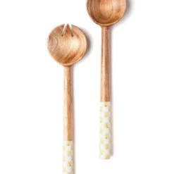 Best deal ⭐ Tiramisu Meena Wooden Salad Server 2 Piece Set 🔔