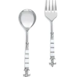 New ❤️ Tiramisu Pearlescent Salad Server Set ⌛