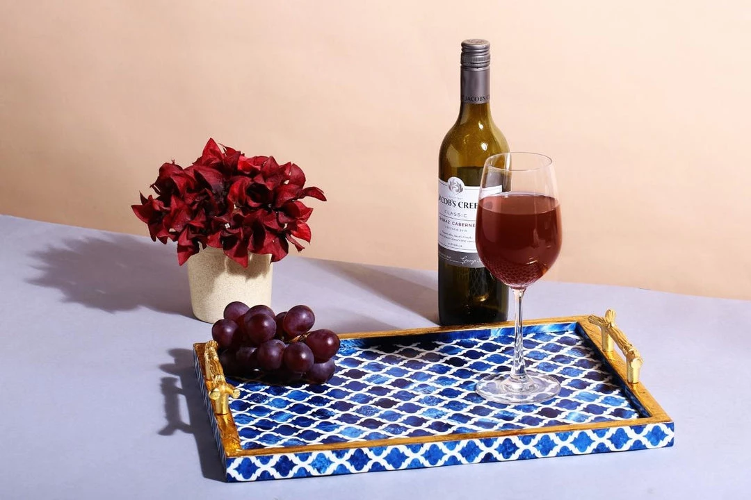 Best deal ๐ Tiramisu Handmade Blue Decorative Tray ๐ 2 Best deal ๐ Tiramisu Handmade Blue Decorative Tray ๐ - Image 2