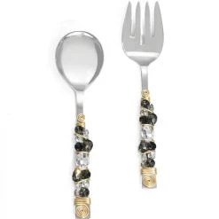 Best deal 🛒 Tiramisu Crystal Radiance Salad Server Set 🛒