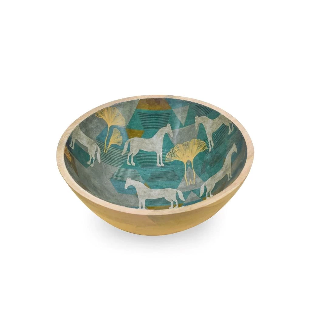 Best deal 🥰 Tiramisu Moon Horse Salad Bowl with Salad Servers ❤️ 2 Best deal 🥰 Tiramisu Moon Horse Salad Bowl with Salad Servers ❤️ - Image 2