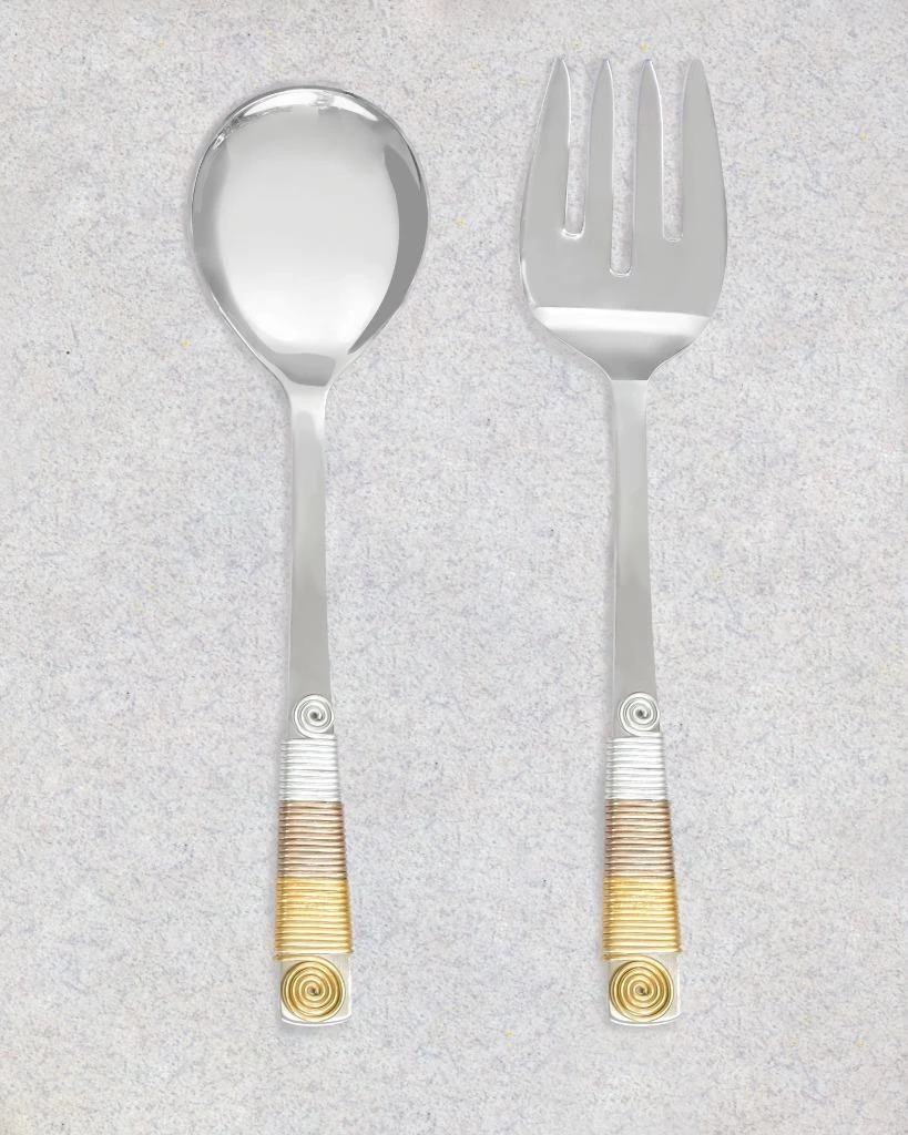 Coupon 🎉 Tiramisu 3 Tone Wrapped Salad Server Set ⭐ 3 Coupon 🎉 Tiramisu 3 Tone Wrapped Salad Server Set ⭐ - Image 3