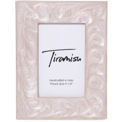 Discount 🧨 Tiramisu Ivory Resin Picture Frame ❤️