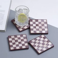 Promo 😉 Tiramisu Checkered Resin Coasters - Set of 4 😀 -Tiramisu Shop cd9b0c303e464dc49f59fa62d6846d78 1080x