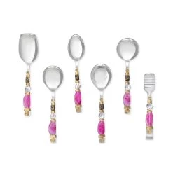 Promo ๐ Tiramisu Pink Cascade Serving Spoons (Set of 6) ๐