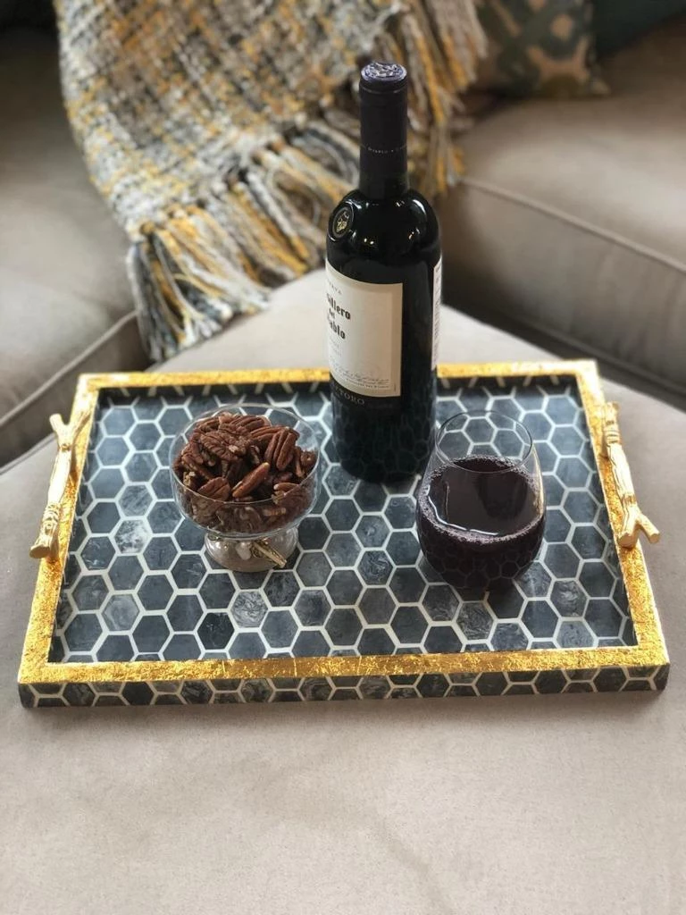 Buy 🌟 Tiramisu Handmade Resin Decorative Tray 🎁 1 Buy 🌟 Tiramisu Handmade Resin Decorative Tray 🎁