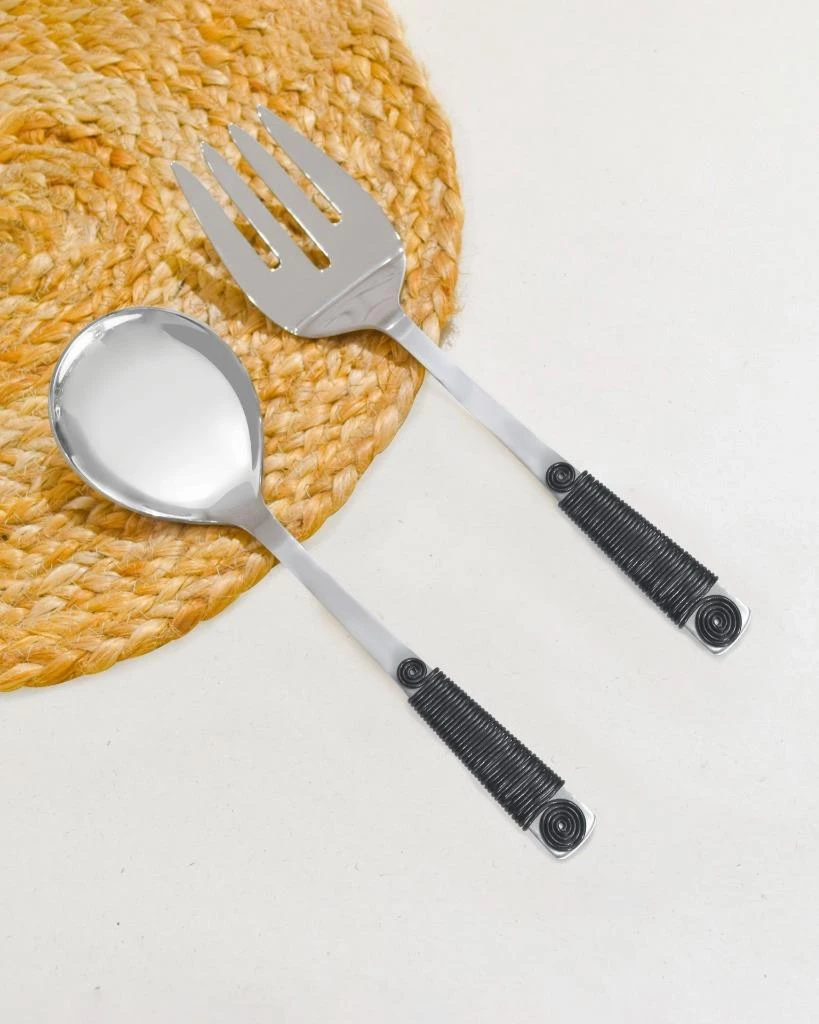 Discount ⌛ Tiramisu Wrapped in Black Salad Server Set 🎁 2 Discount ⌛ Tiramisu Wrapped in Black Salad Server Set 🎁 - Image 2