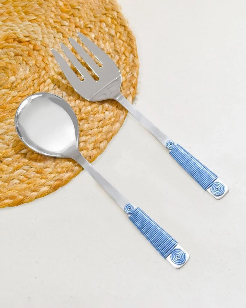 Top 10 ๐ฏ Tiramisu Sapphire Blue Wrapped Salad Server Set ๐ฅฐ 2 Top 10 ๐ฏ Tiramisu Sapphire Blue Wrapped Salad Server Set ๐ฅฐ - Image 2